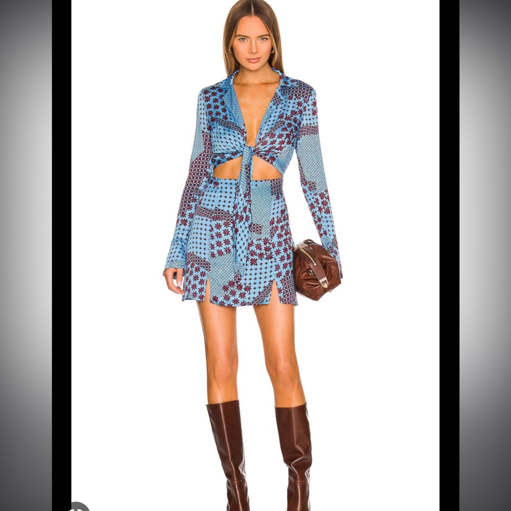 Free People “Miki” tie front dress
